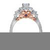 14kt Two-tone Gold Womens Round Diamond Bellissimo Bridal Wedding Engagement Ring Band Set 1-1/2 Cttw (Certified) - Image 3