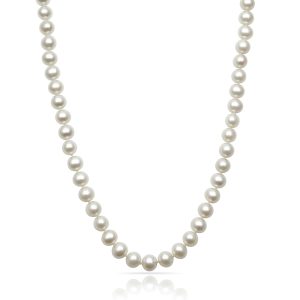 14KT YG 8-9MM FWP 18  NECK