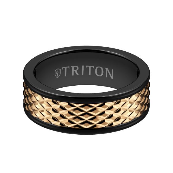 Satin Finish Round Edge Contemporary Wedding Band - Image 2