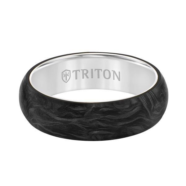 6MM Forged Carbon With Titanium Ring - Image 2