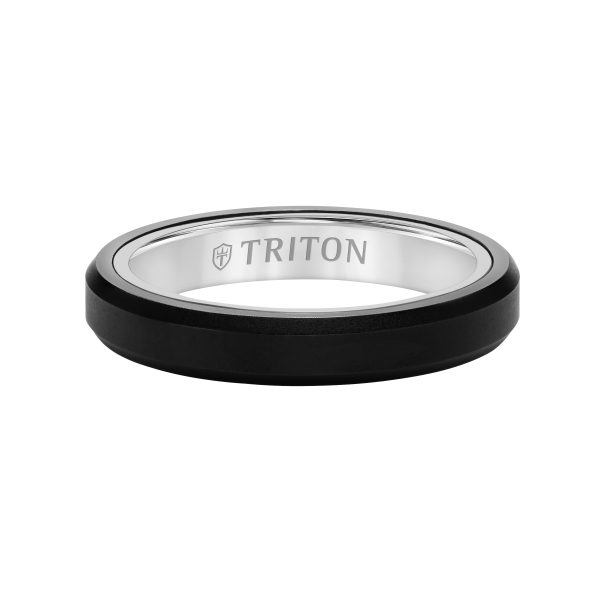 Triton Raw 14K Yellow Gold Bevel Edge Ring - Image 2
