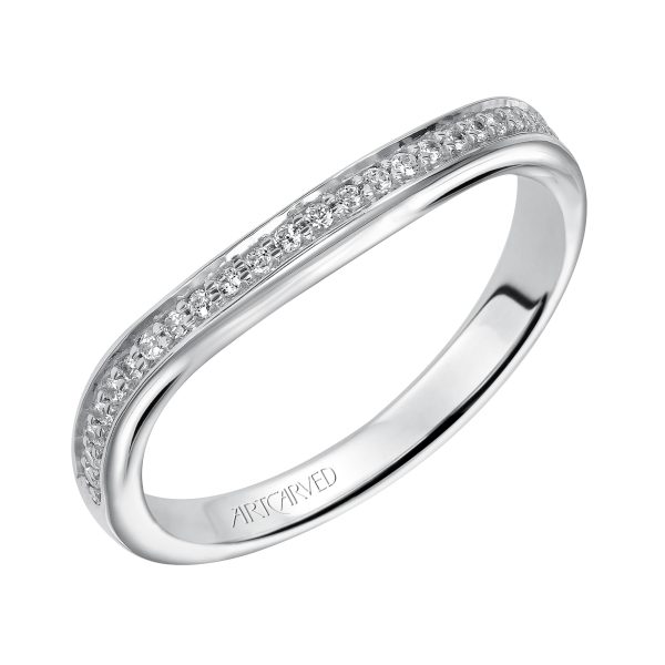 31-V284W-L.00 - ARTCARVED - Diamond wedding band that matches engagement ring31-V28