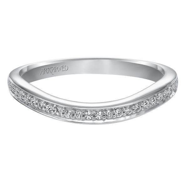 31-V284W-L.00 - ARTCARVED - Diamond wedding band that matches engagement ring31-V28 - Image 2